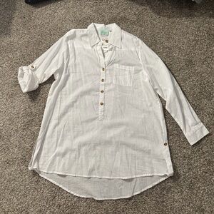 True Destinations Coverup Shirt